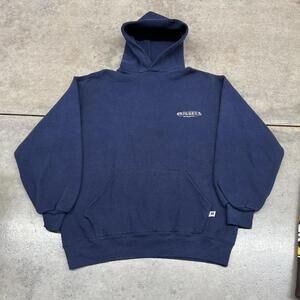 vintage russell athletics navy made in usa heavyweight hoodie size large